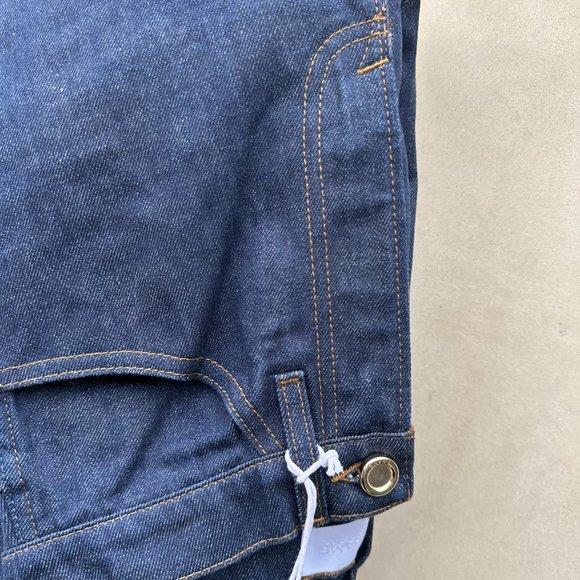 Frame Denim Le Italien Wide Leg Crop Jeans Sz 24 Rinse Blue Denim High Rise - Picture 6 of 7